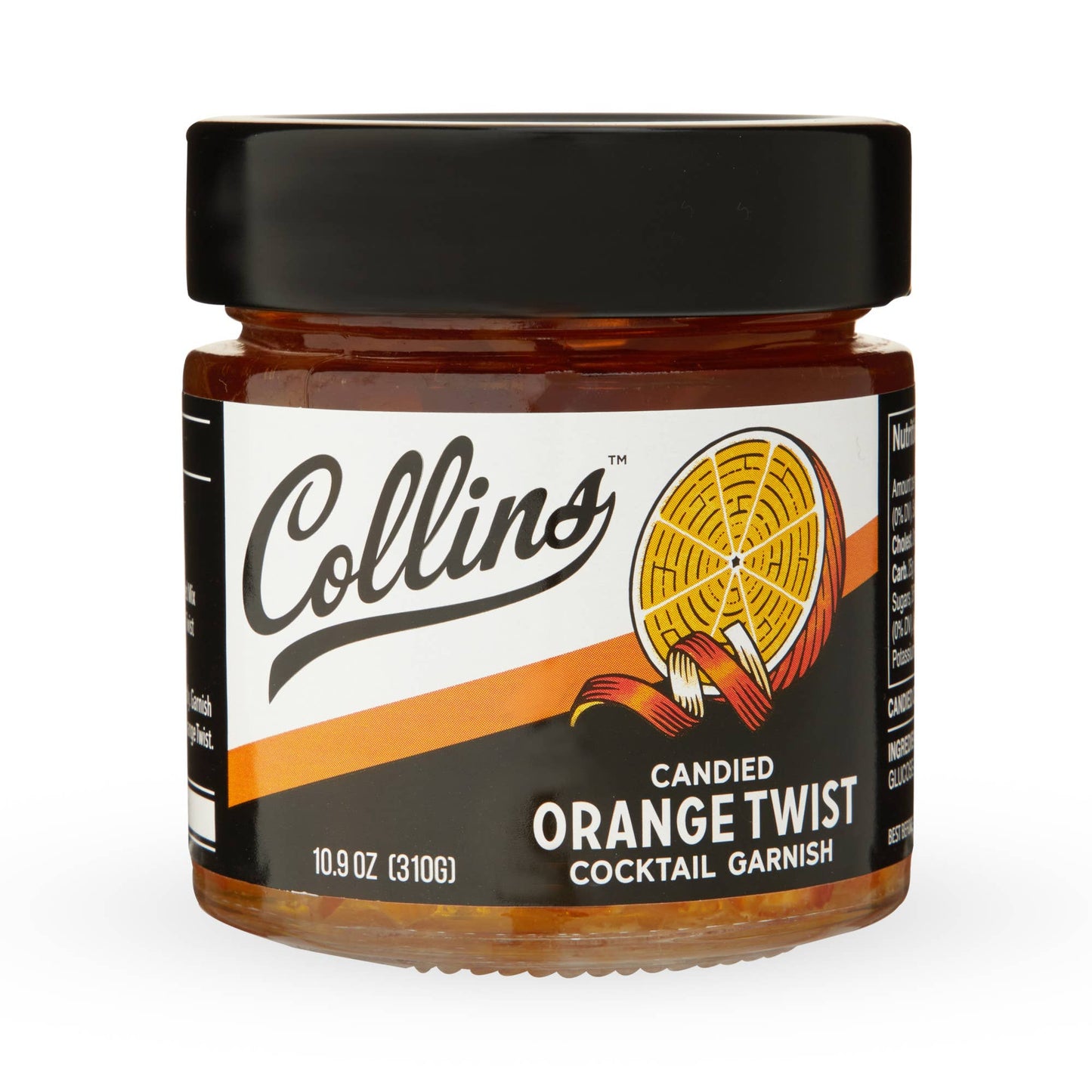 Italian Candied Orange Peel Twist Cocktail Garnish 10.9 oz