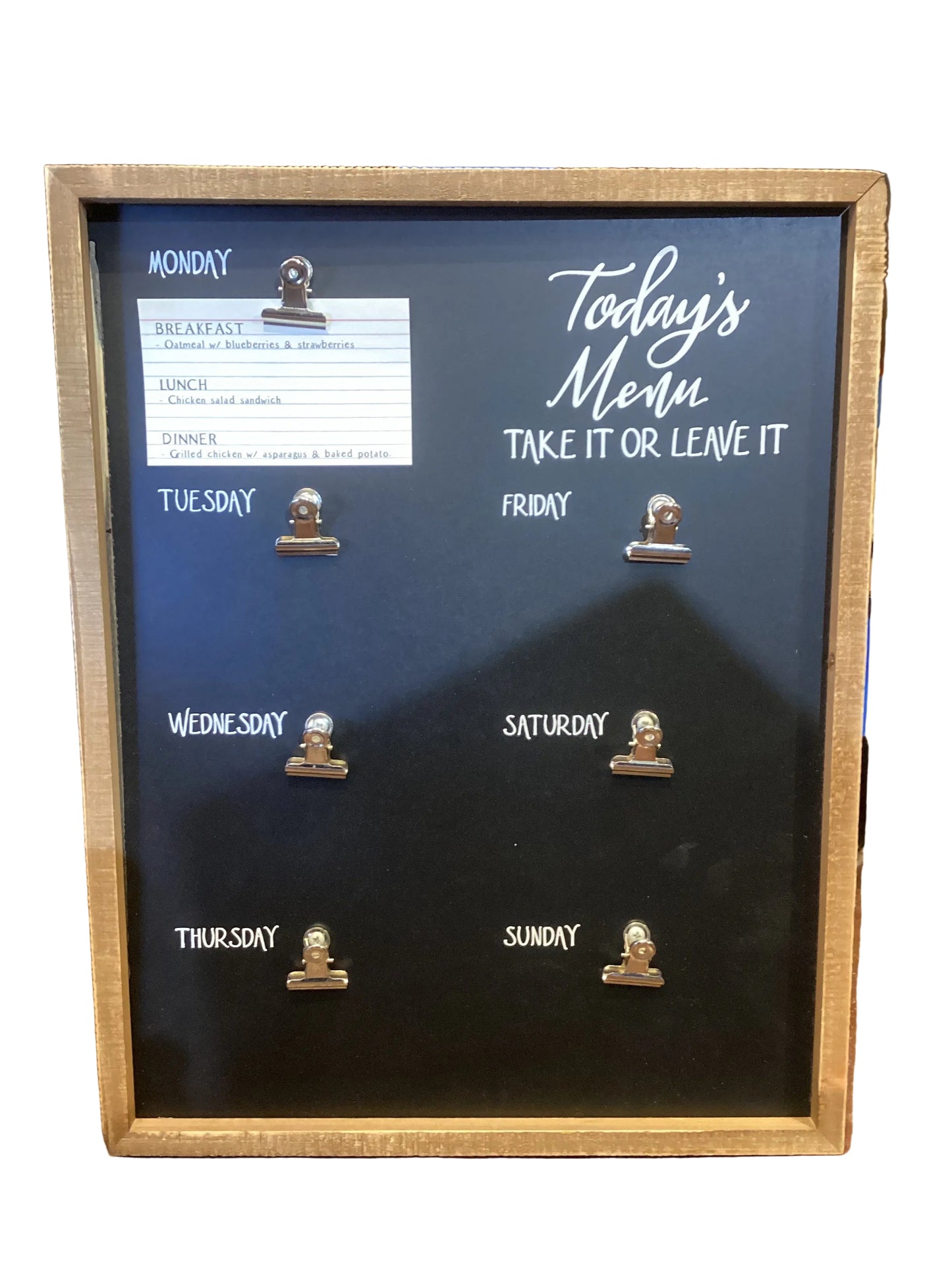 Today’s Menu Box Sign Wall Decor