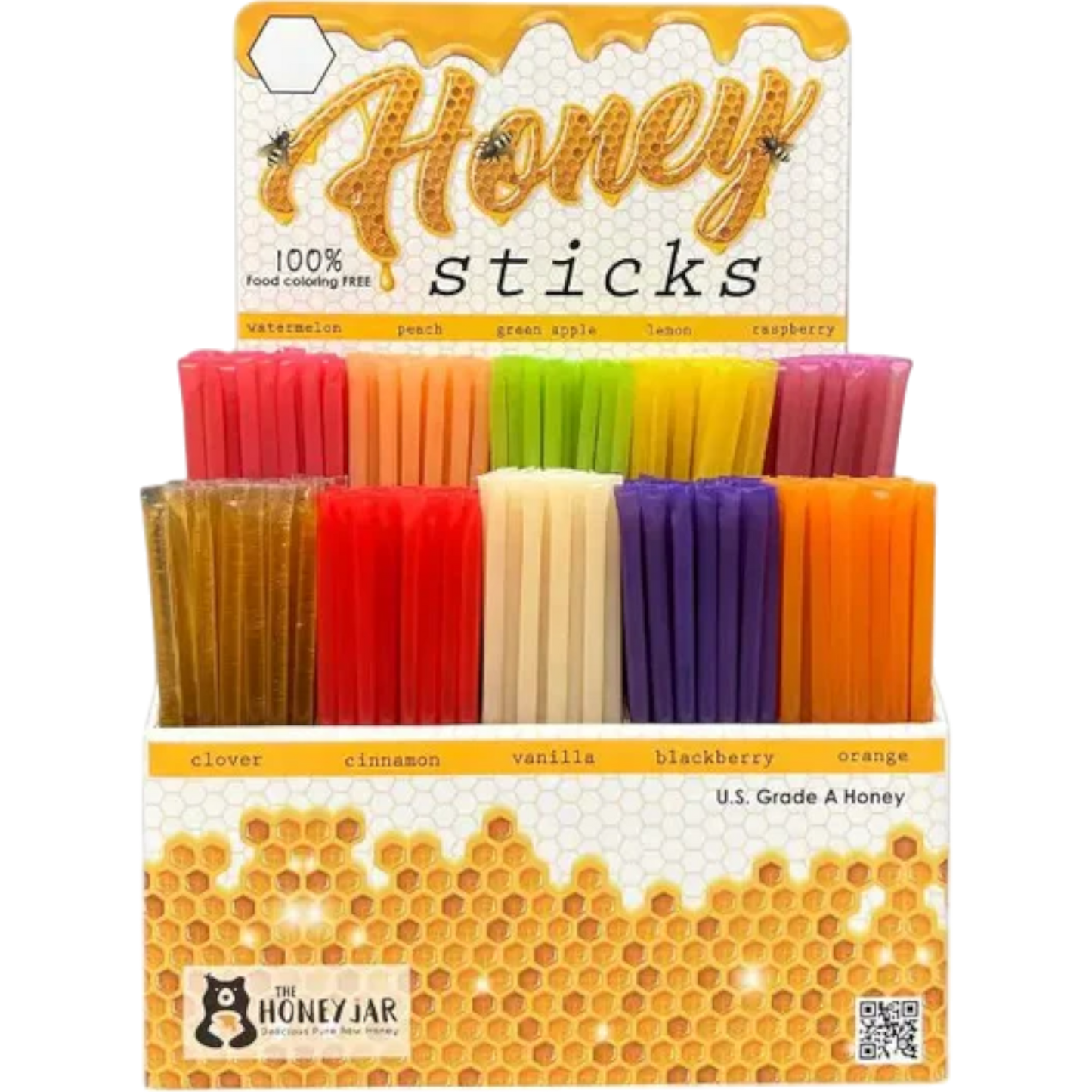 The Honey Jar Honey Stick Display
