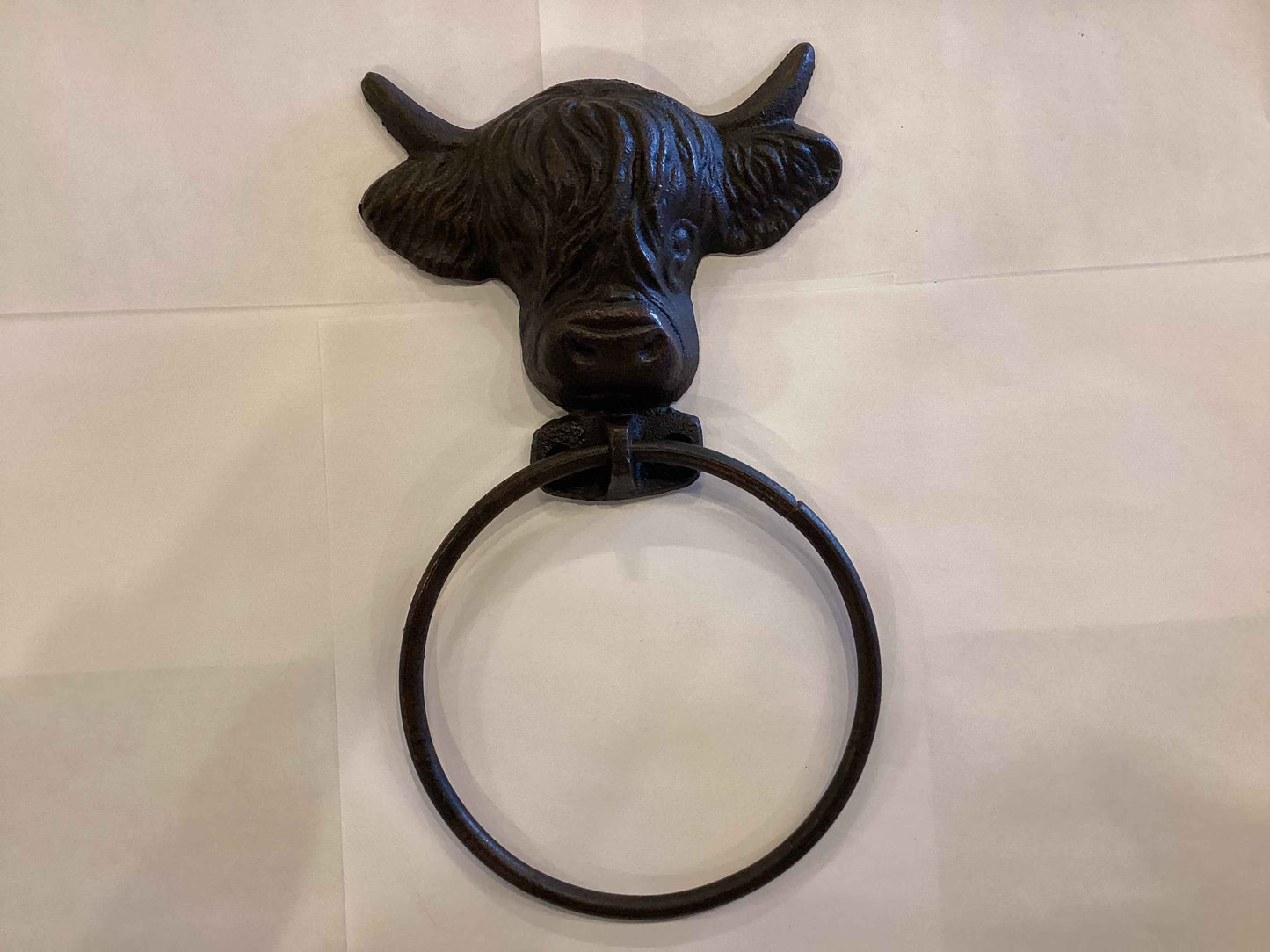 Iron Cow Towel Holder