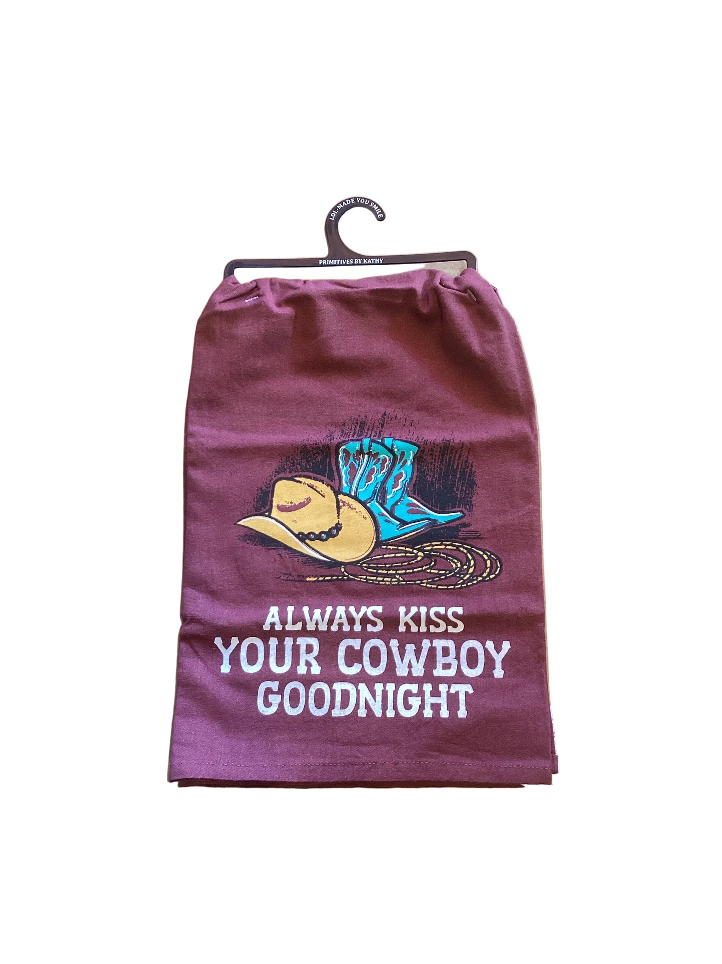 Kiss Your Cowboy Kitchen Towel