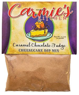 Chocolate Caramel Fudge Cheesecake Dip R589