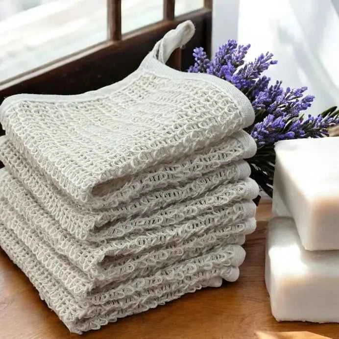 Earthcraft Cream Exfoliating Washcloth R589