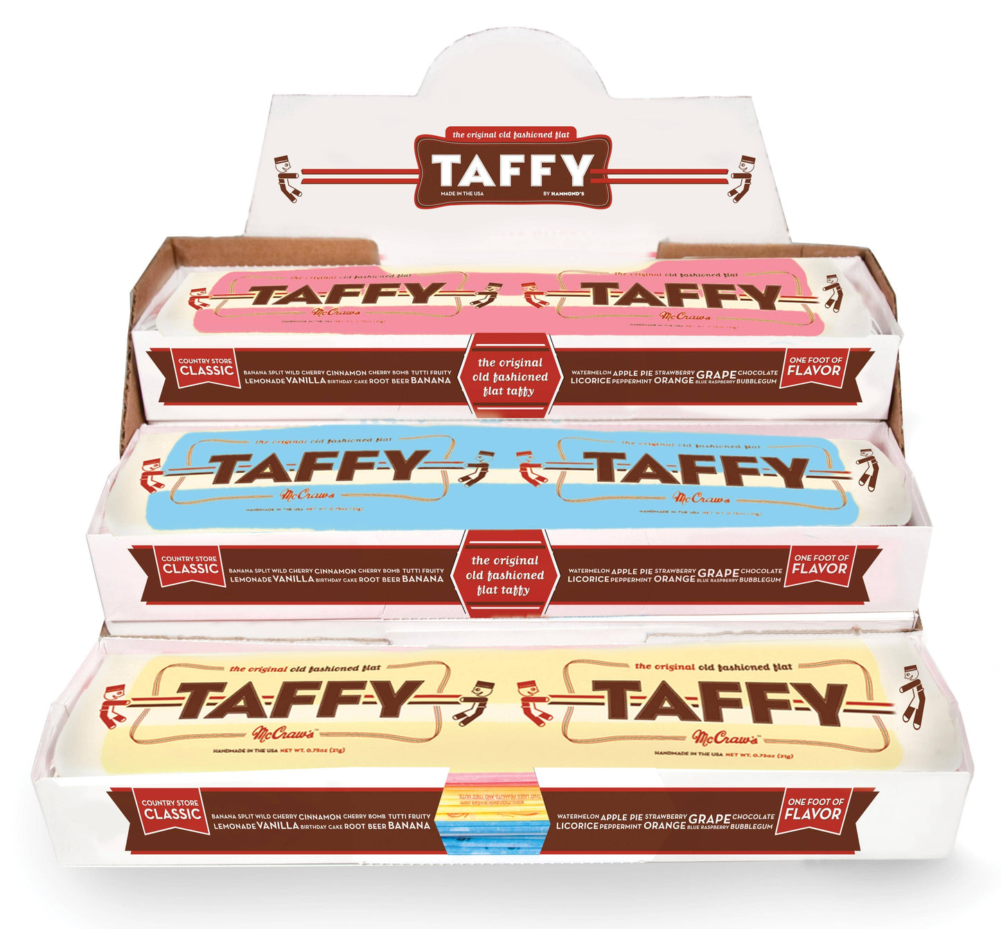 Taffy Asst Flavors .75oz - Salty's Texas Provisions
