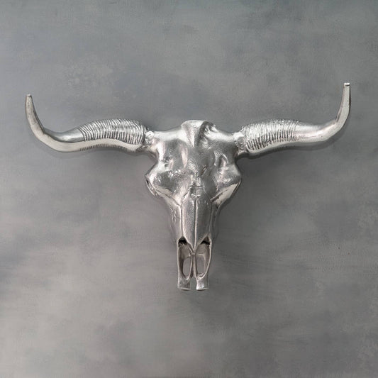 Textured Deco Bull Head (Wall Mount), S