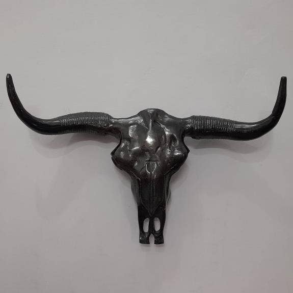 Black Bull Head Wall Art