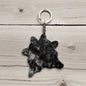 Mini cowhide rug keychain 