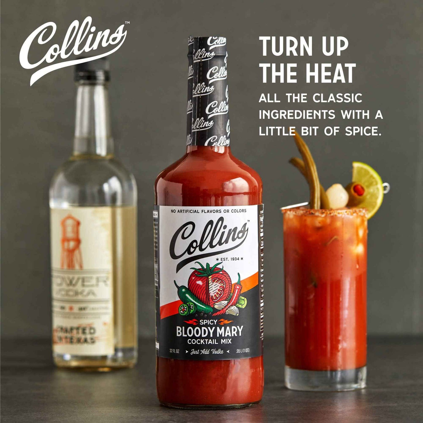 Real Sugar Spicy Bloody Mary Cocktail Mix 32 oz