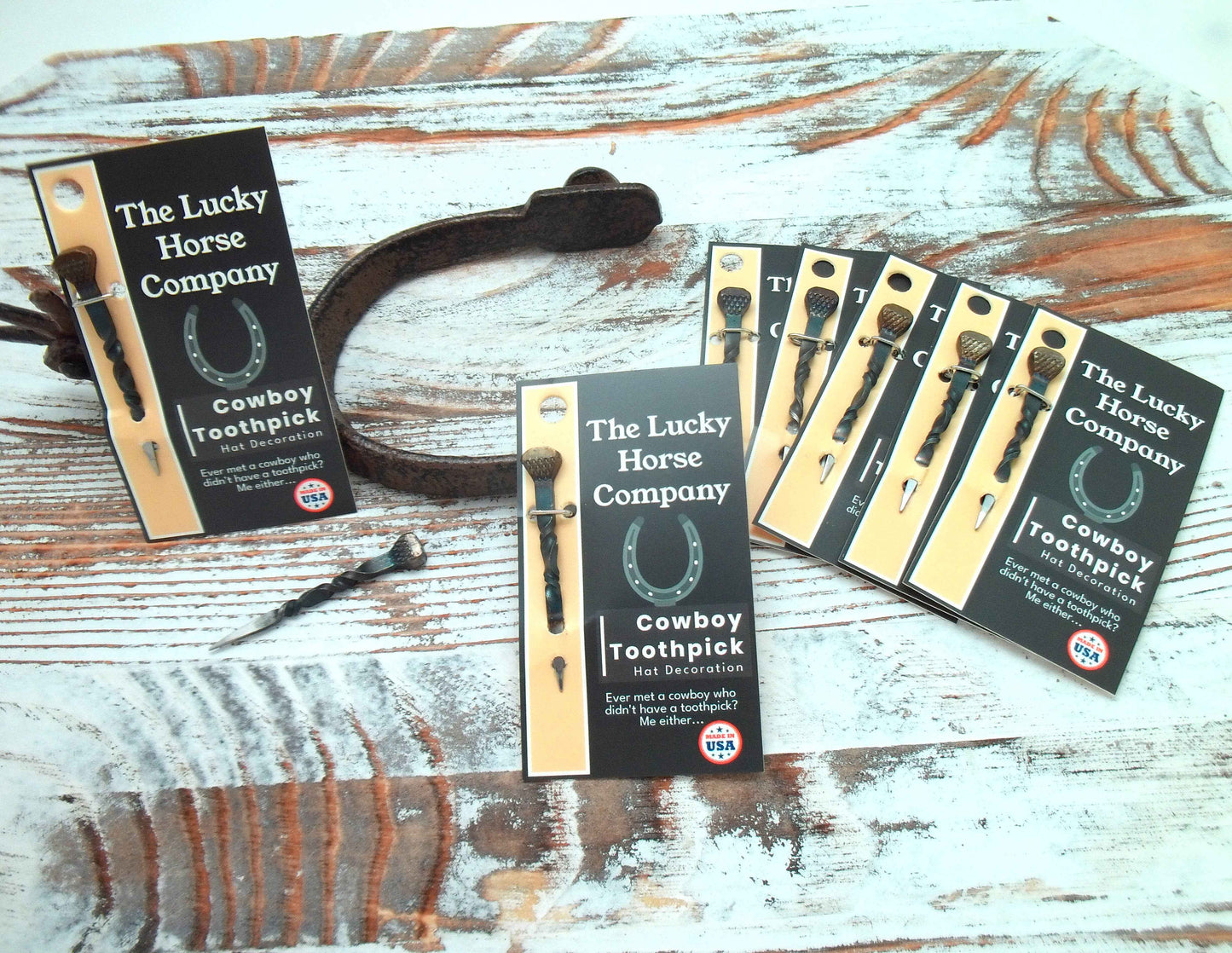 Western "Cowboy Toothpick" Hat Decoration