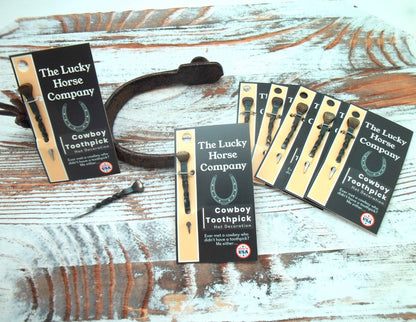 Western "Cowboy Toothpick" Hat Decoration