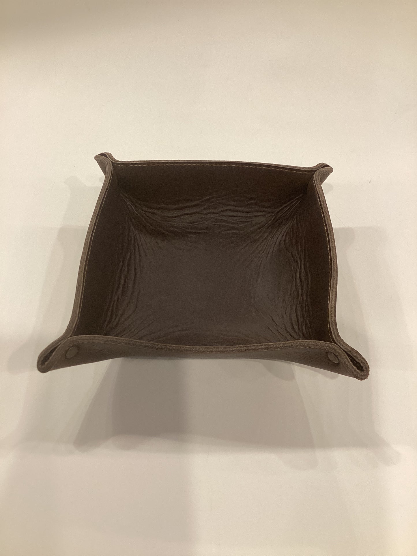 Leather (brown) Handmade Decor Bowl  R589