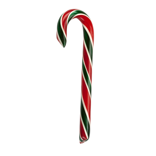 Hand-Spun Jumbo Candy Cane - Cherry - 1.75 oz - Salty's Texas Provisions