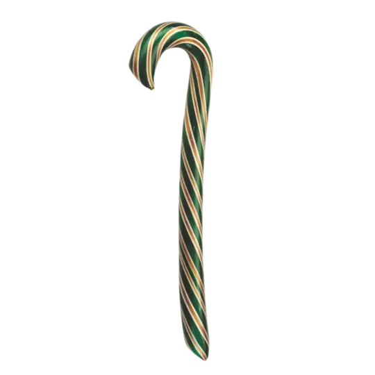 Hand-Spun Jumbo Candy Cane - Caramel Apple - 1.75 oz - Salty's Texas Provisions