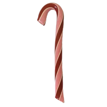 Organic Hand-Spun Jumbo Candy Cane - Cherry - 1.75 oz - Salty's Texas Provisions
