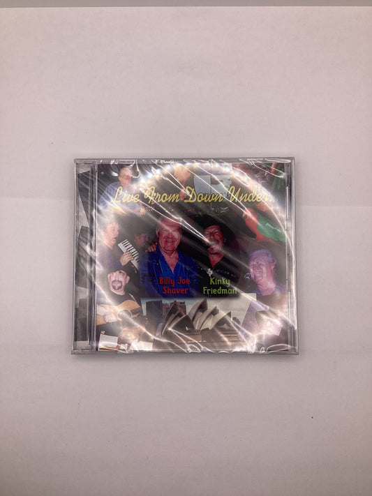Live From Down Under CD Music Collection Starring Kinky Friedman & Billy Joe Shaver