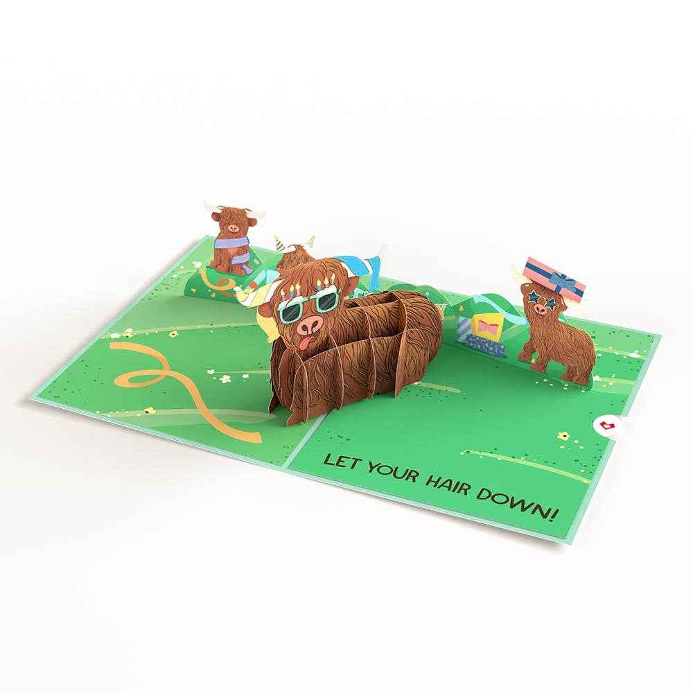Highland Cow Birthday 5''x7'' Card