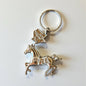 Horse metal keychain 