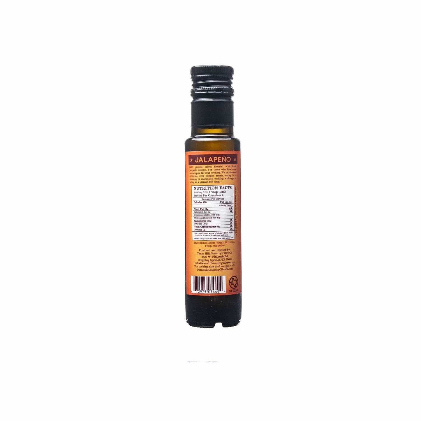 Jalapeno Infused Olive Oil - 100ml.