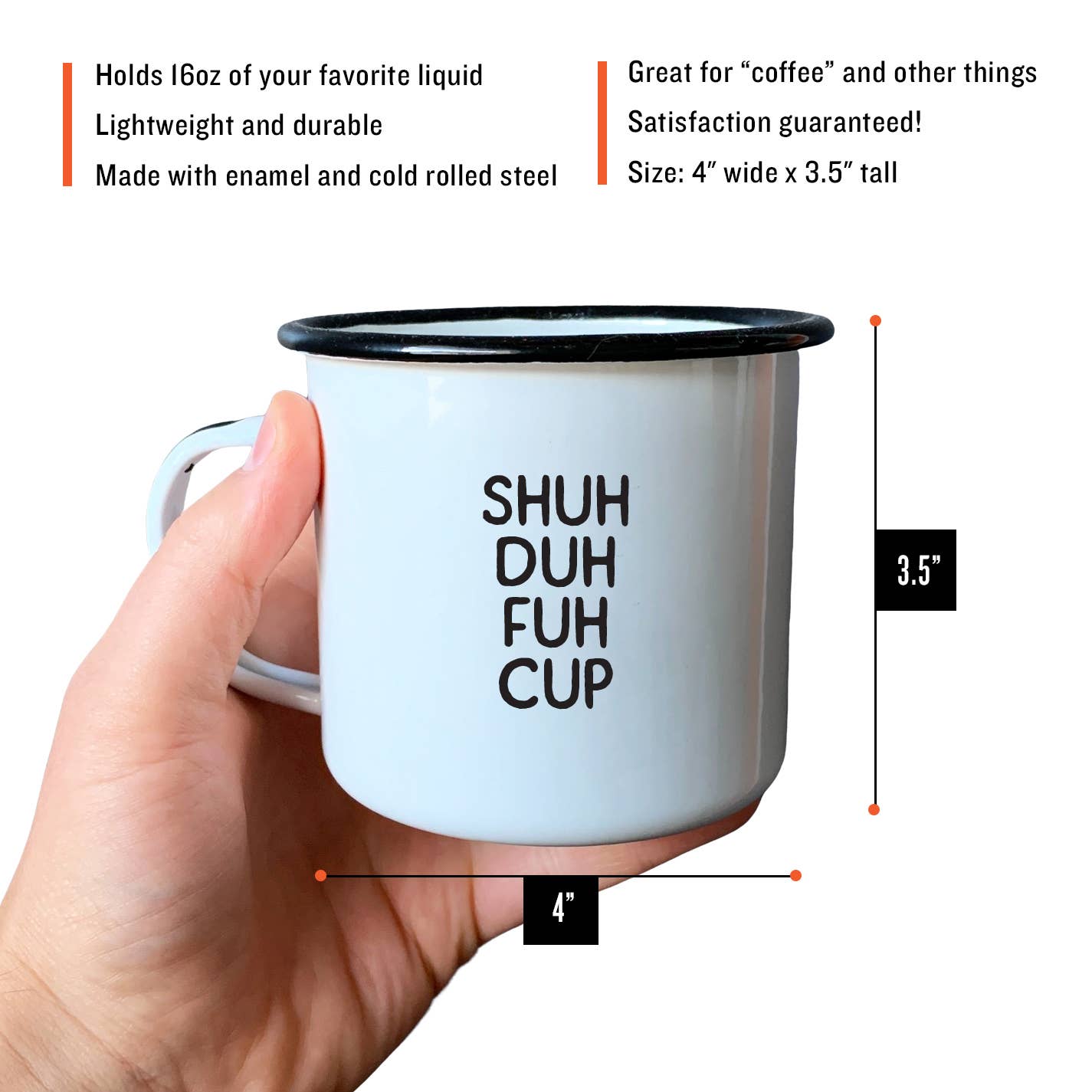 Shuh-Duh-Fuh | Enamel Mug