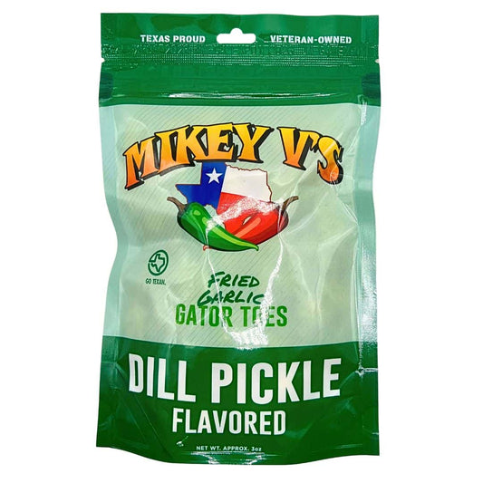 Gator Toes (Deep Fried Garlic) - Dill Pickle: 3oz - Salty's Texas Provisions