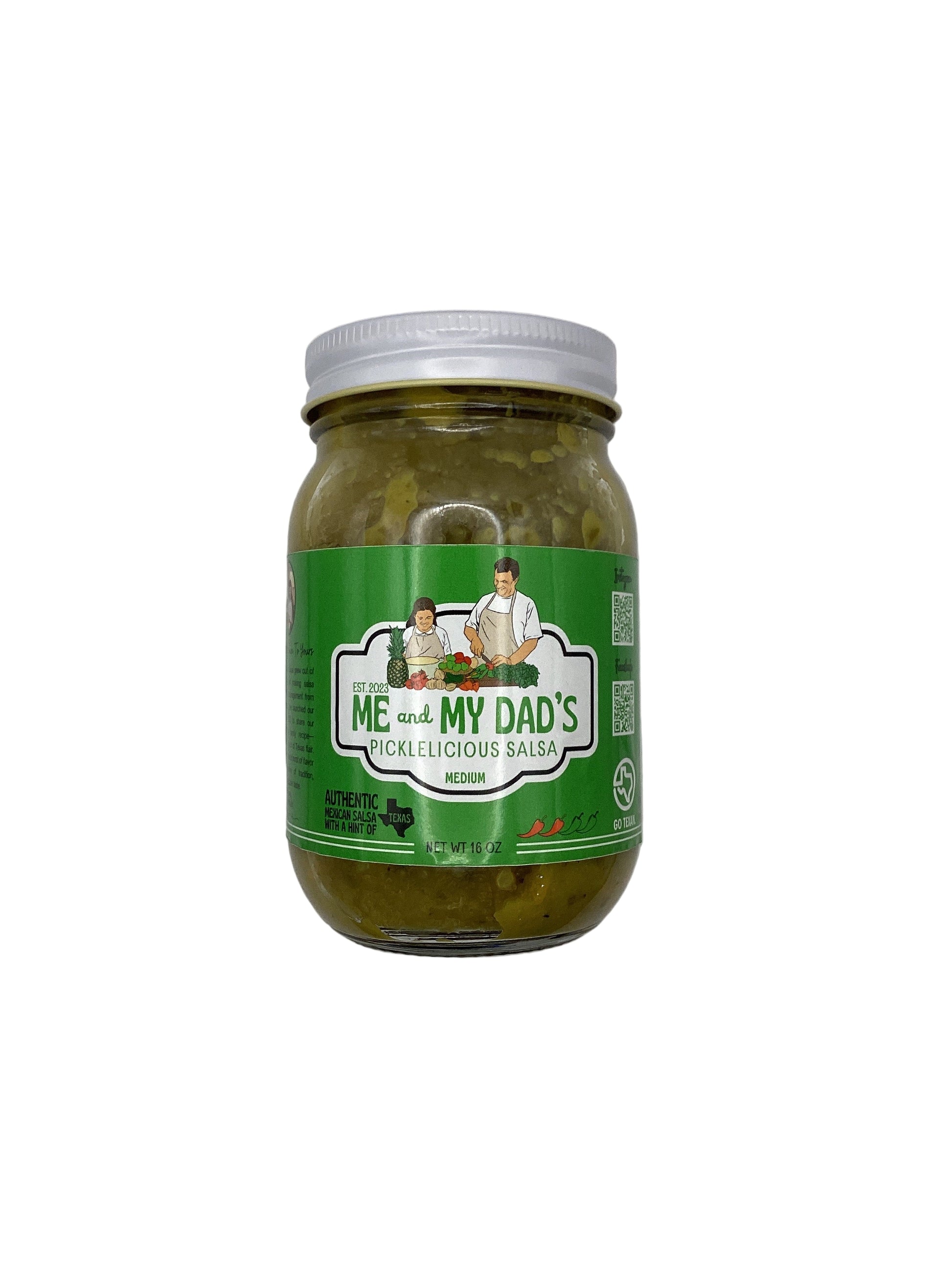 Me and My Dad’s Medium Picklelicious Salsa 16oz - Salty's Texas Provisions