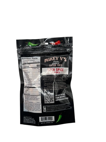 Gator Toes (Deep Fried Garlic) - Loco Spice: 3oz - Salty's Texas Provisions