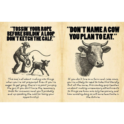 Cowboy Wisdom Gift Book: Wild West Solutions