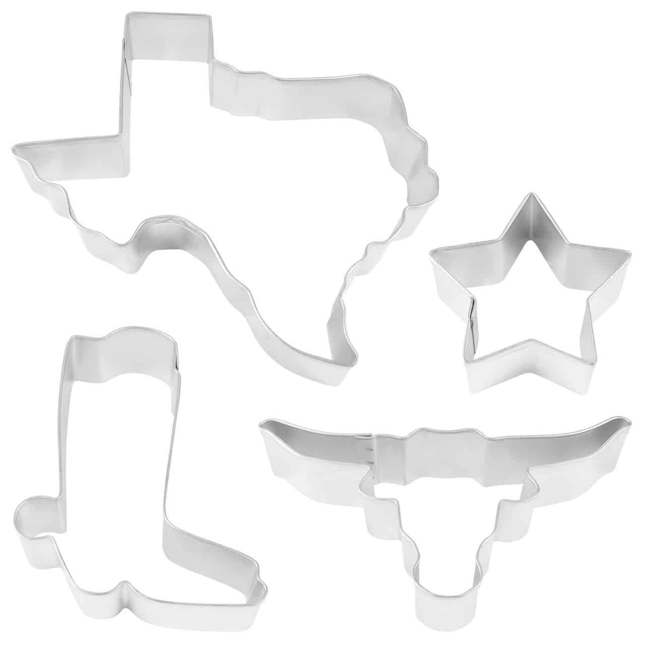 Texas State 4 PC Cookie Cutter Set