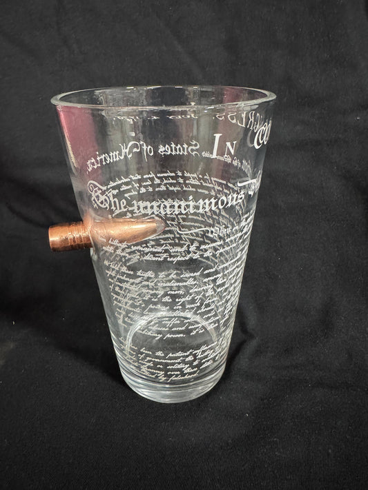 Declaration of Independence - Bullet Pint Glass - 3506