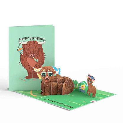 Highland Cow Birthday 5''x7'' Card