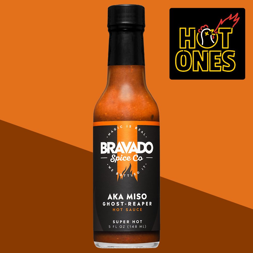 Aka Miso Ghost-Reaper Hot Sauce on HOT ONES S10