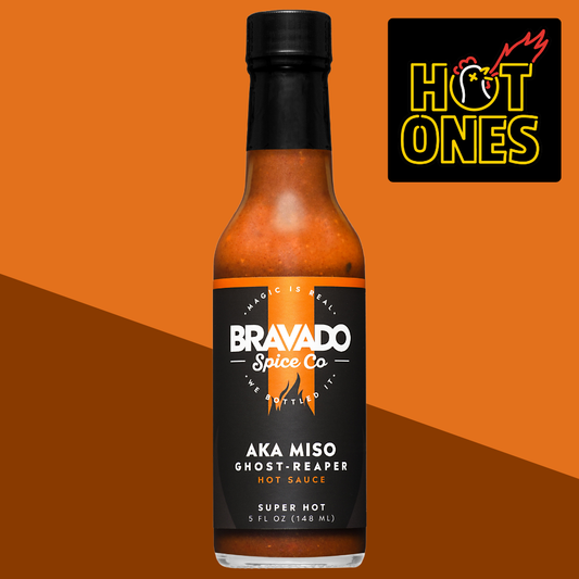 Aka Miso Ghost-Reaper Hot Sauce on HOT ONES S10