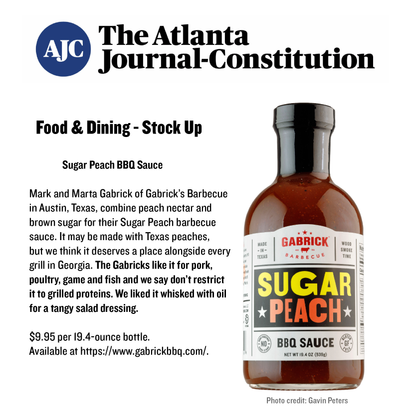 Sugar Peach BBQ Sauce