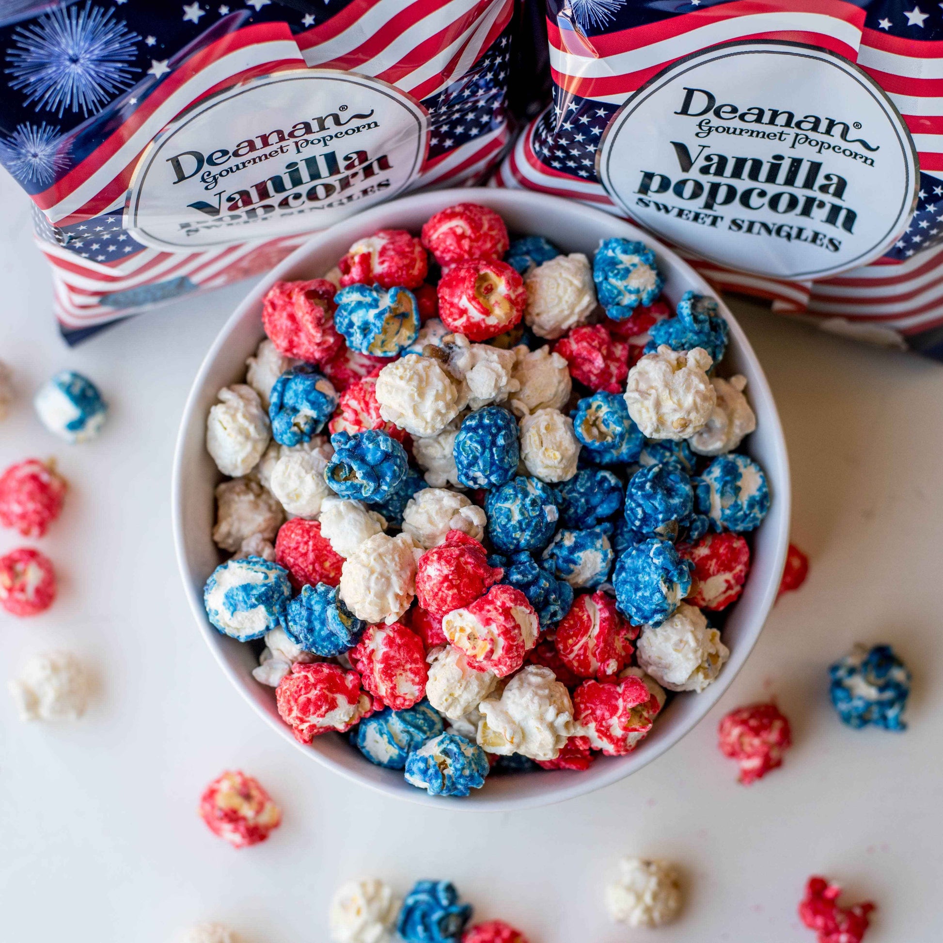 Vanilla Patriotic Popcorn