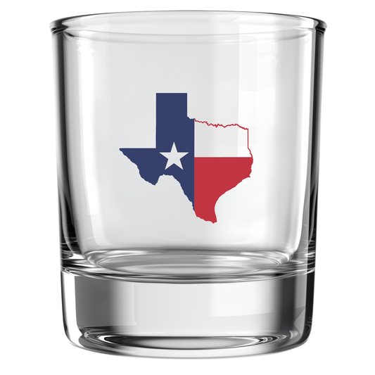 Texas Flag - Whiskey Glass