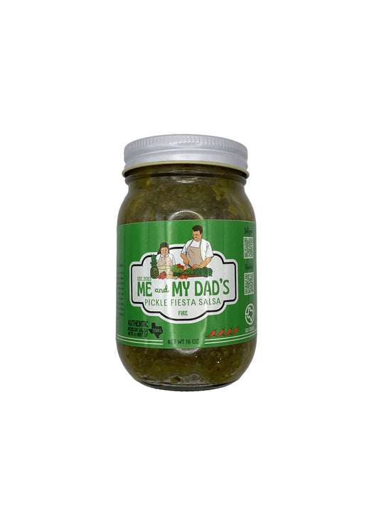 Me and My Dad’s Fire Pickle Fiesta Salsa 16oz - Salty's Texas Provisions