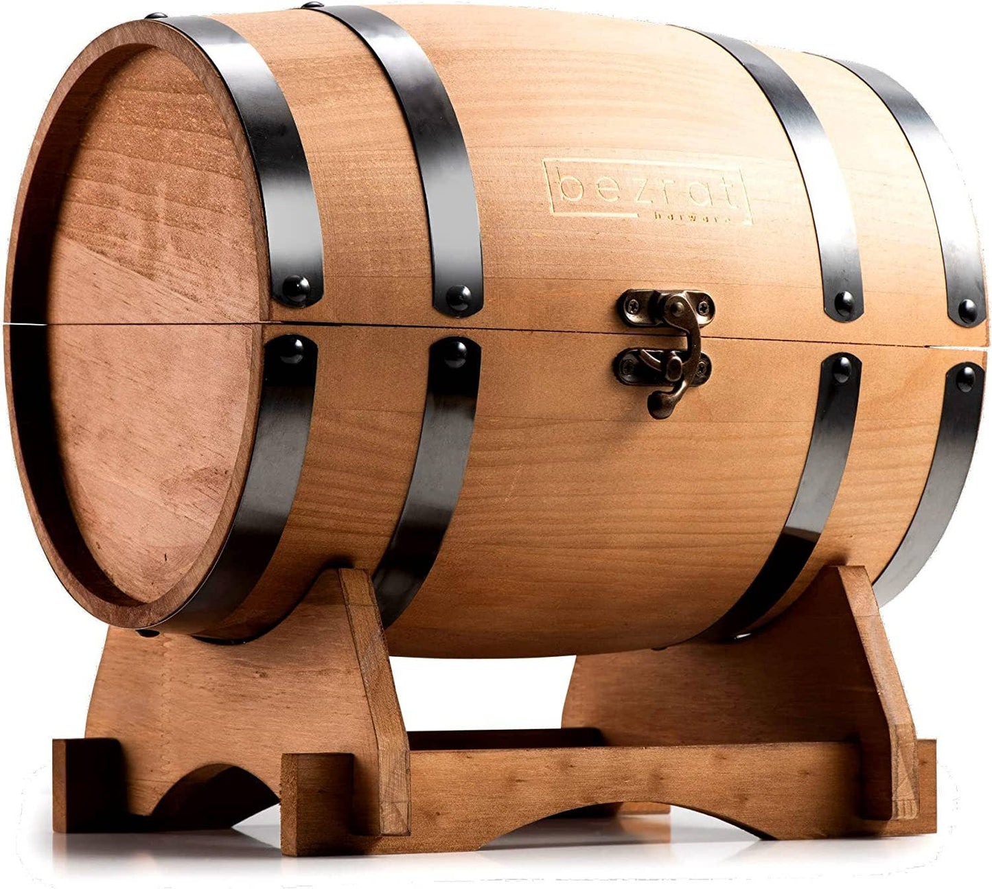 Whiskey Glasses and Accessories In Whiskey Barrel Gift Box