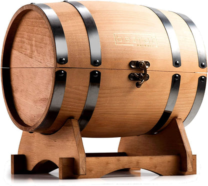 Whiskey Glasses and Accessories In Whiskey Barrel Gift Box