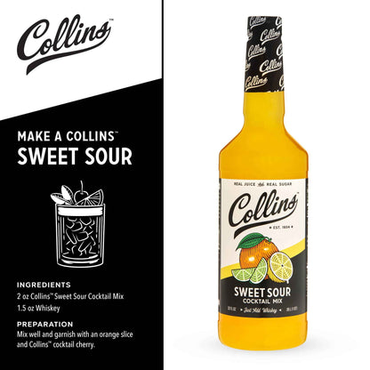 Real Sugar Sweet and Sour Cocktail Mix 32 oz