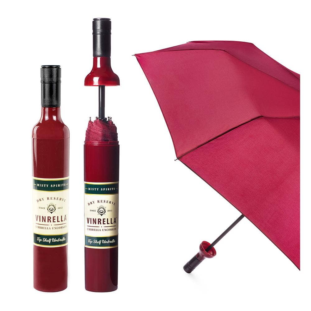 Burgundy Wine Bottle Umbrella - Salty's Texas Provisions