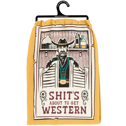 About To Get Western Kitchen Towel