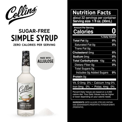 Sugar Free Simple Syrup 32 oz