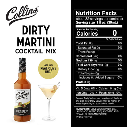 All in 1 Dirty Martini Cocktail Kit Set of 3