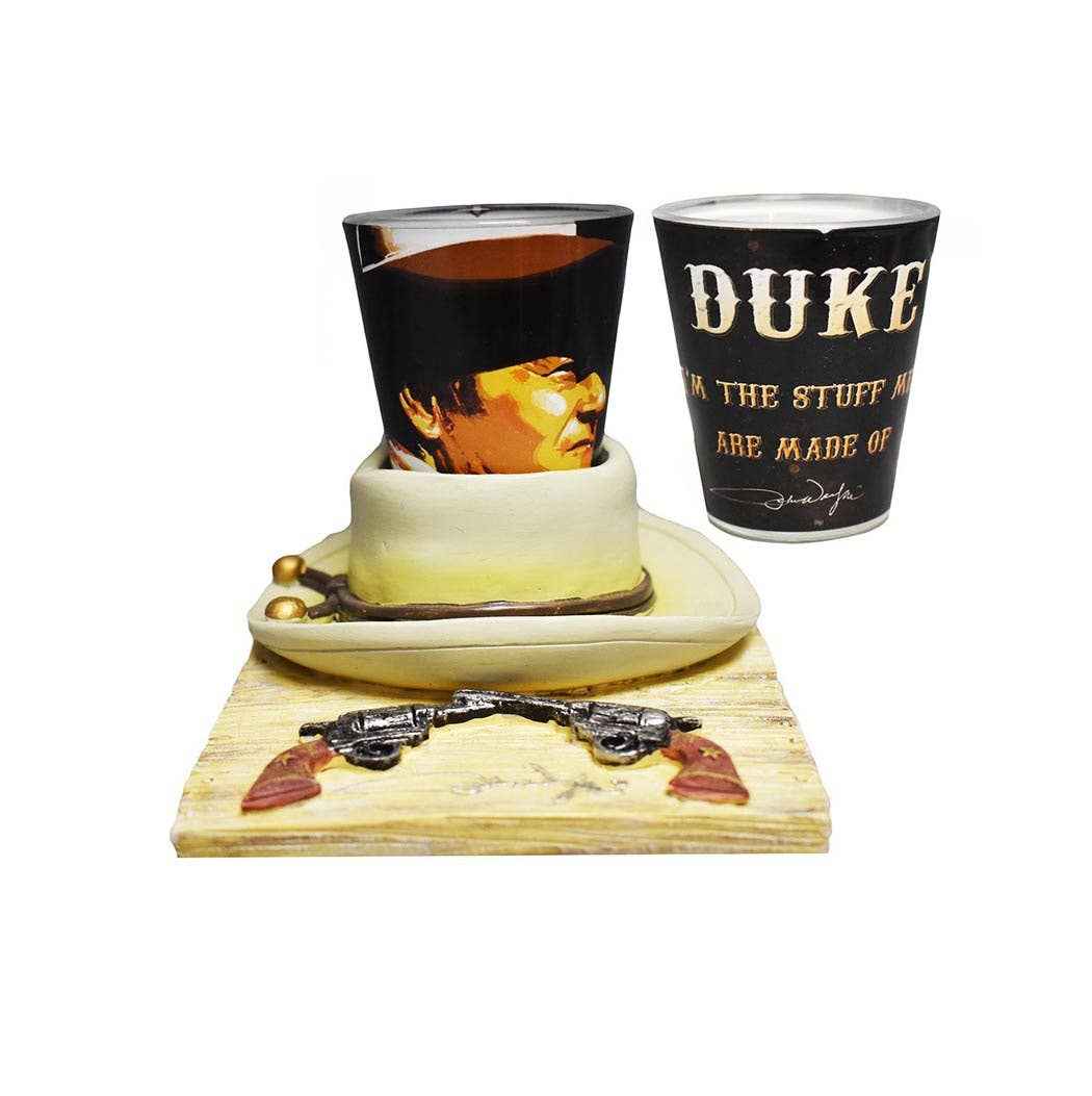 John Wayne Shot Glass Set - Cowboy Hat Base