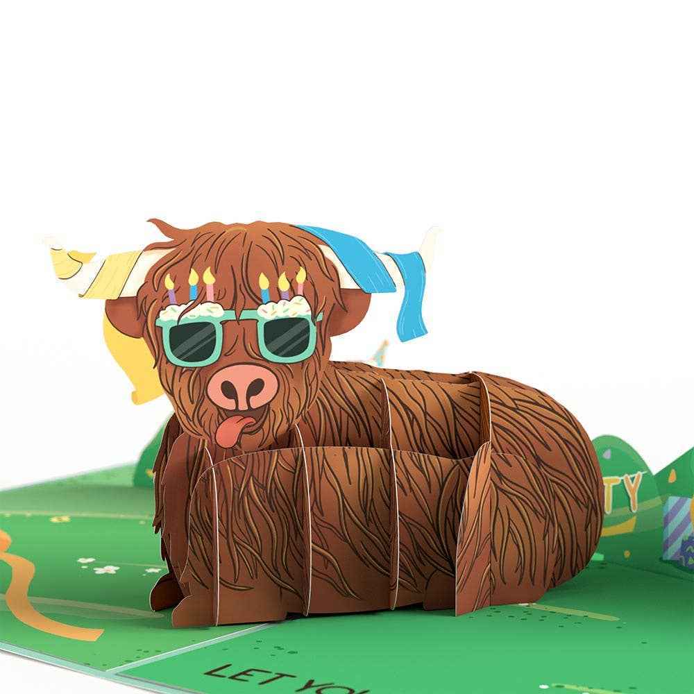 Highland Cow Birthday 5''x7'' Card