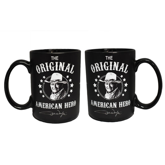 John Wayne Mug - Black & White Established