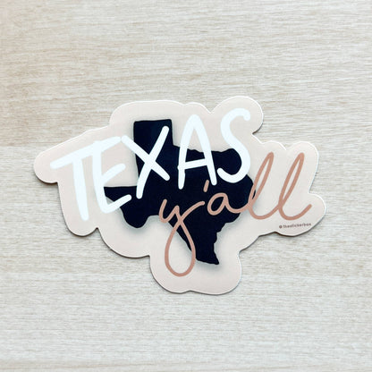 Texas Stickers Waterproof