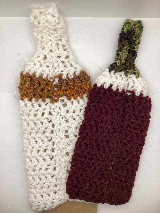 Knitted Wine Bottle Covers (Various Colors/Patterns)