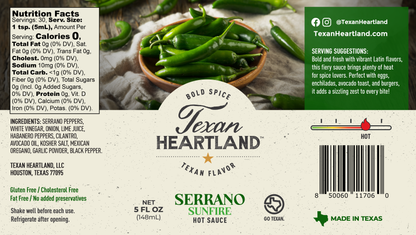 Serrano Sunfire Hot Sauce