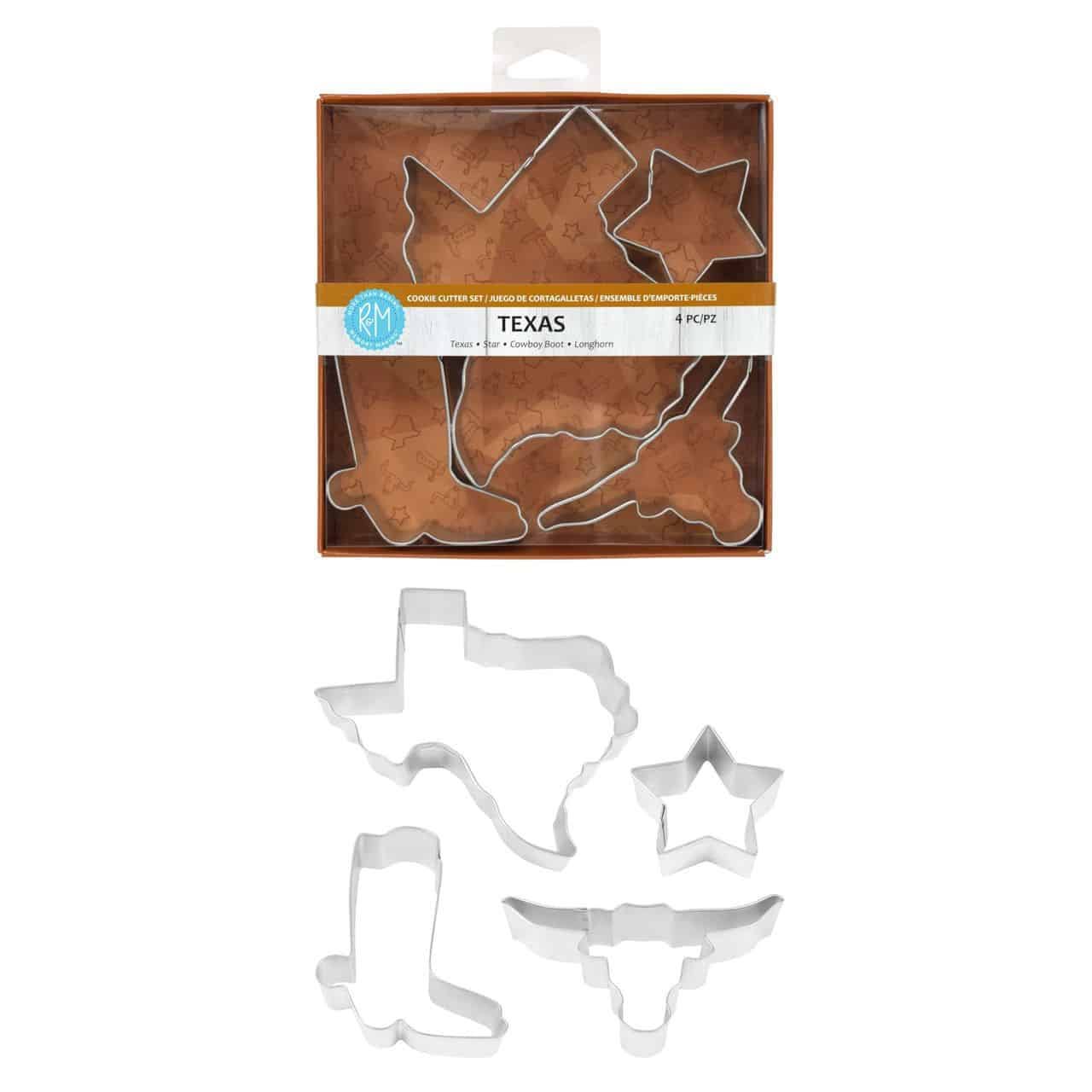 Texas State 4 PC Cookie Cutter Set